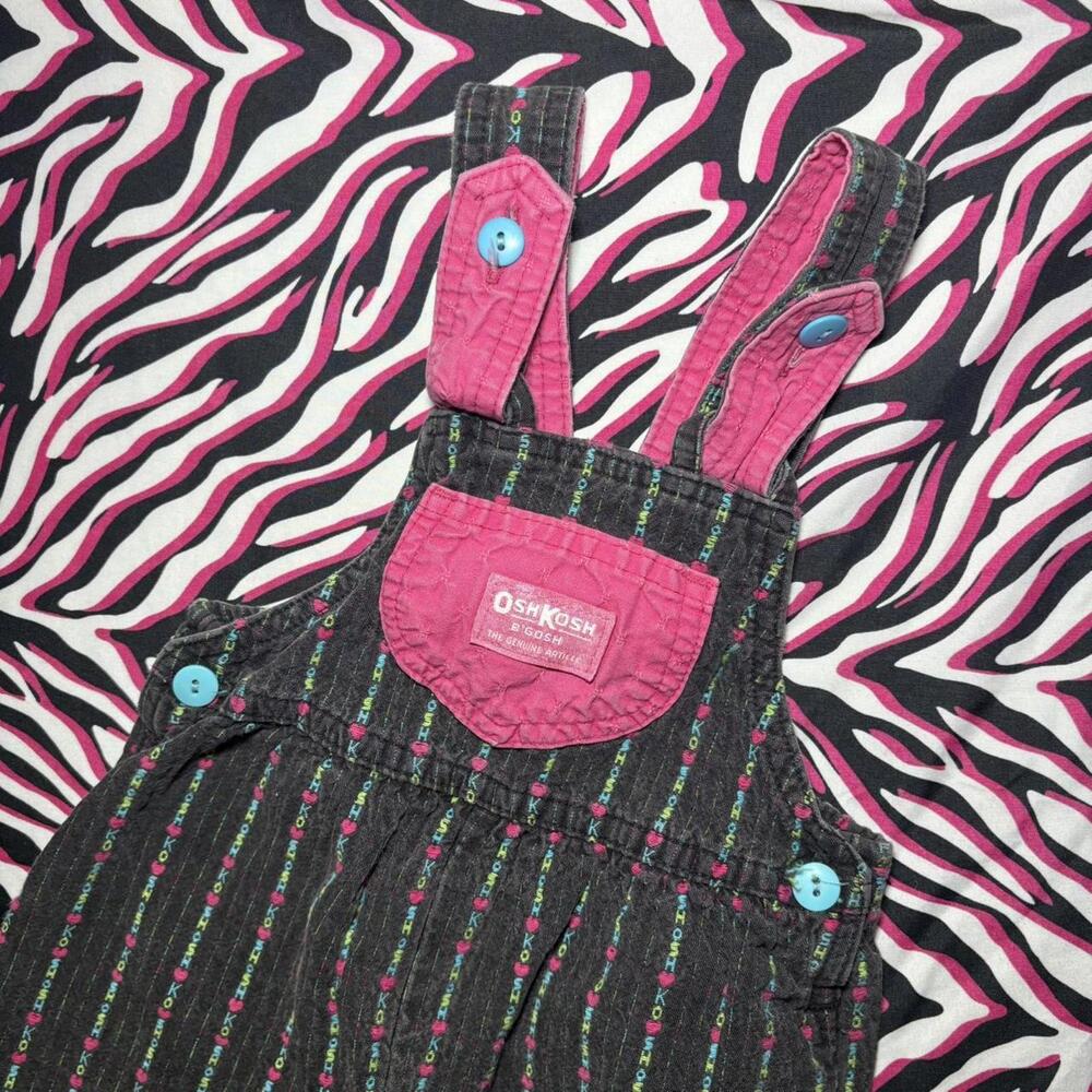 OshKosh B'gosh Baby Toddler Overalls with Pink Accents
